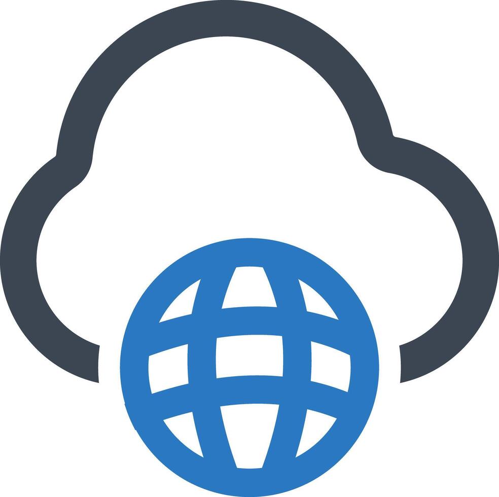 Global server icon vector