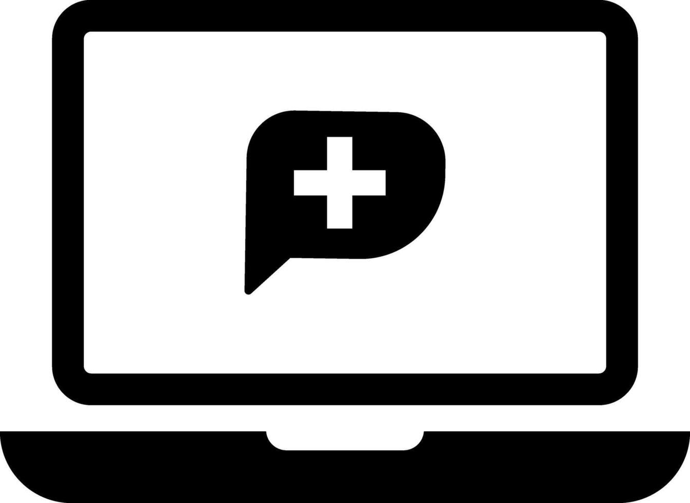 Online medical icon vector
