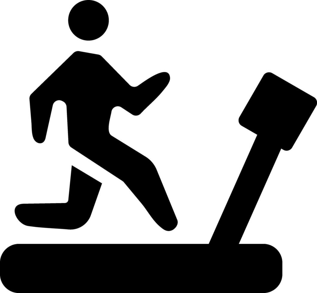 Running exercise icon vector