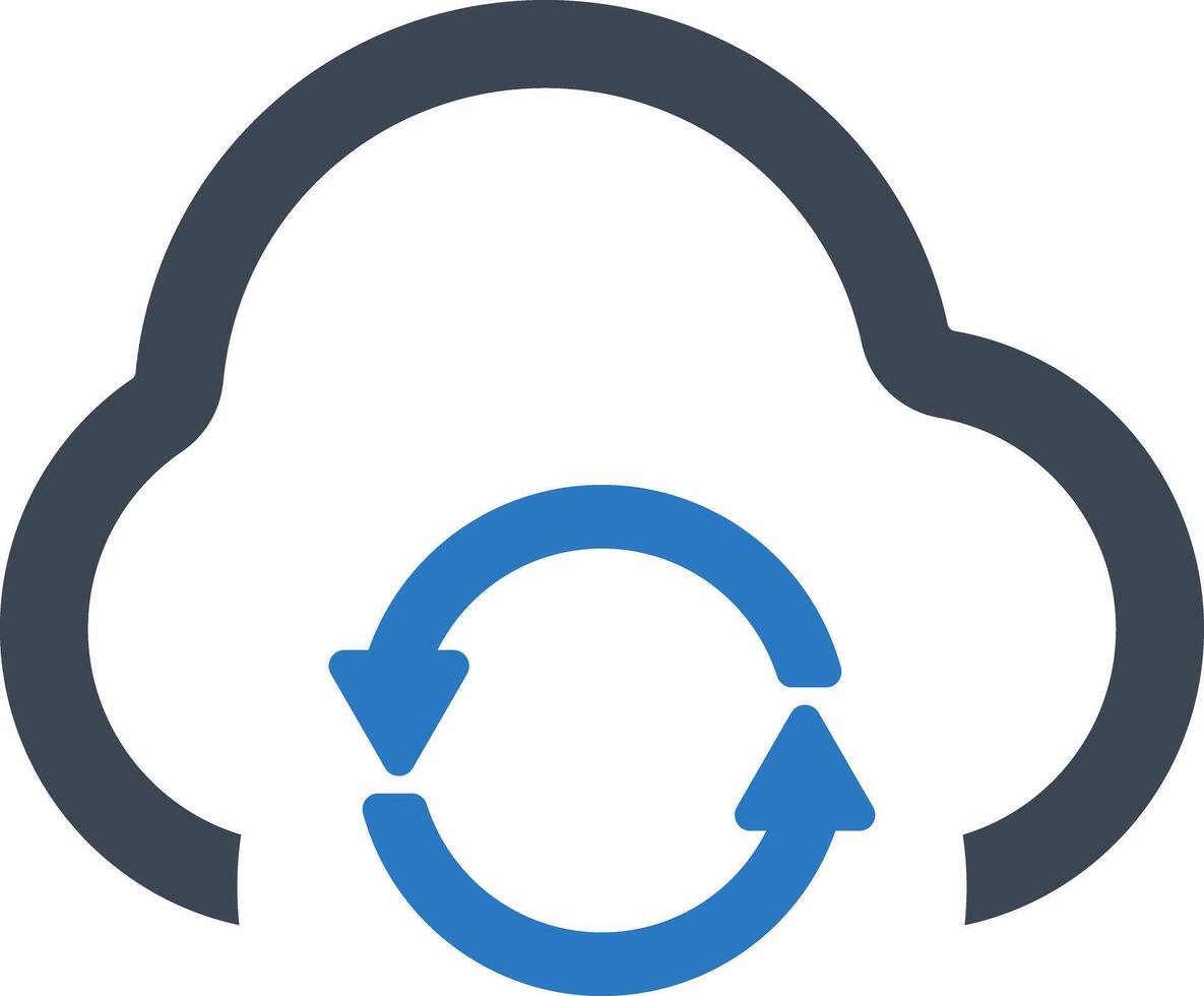 Update data icon vector