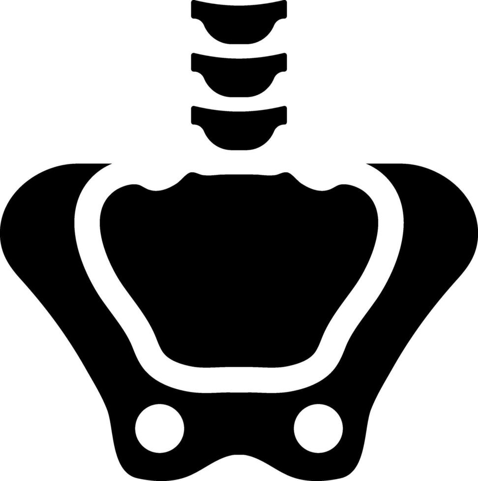 Anatomy pelvic icon vector