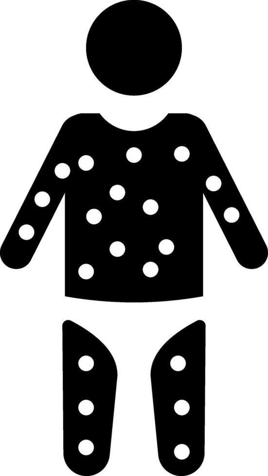 Skin allergy icon vector