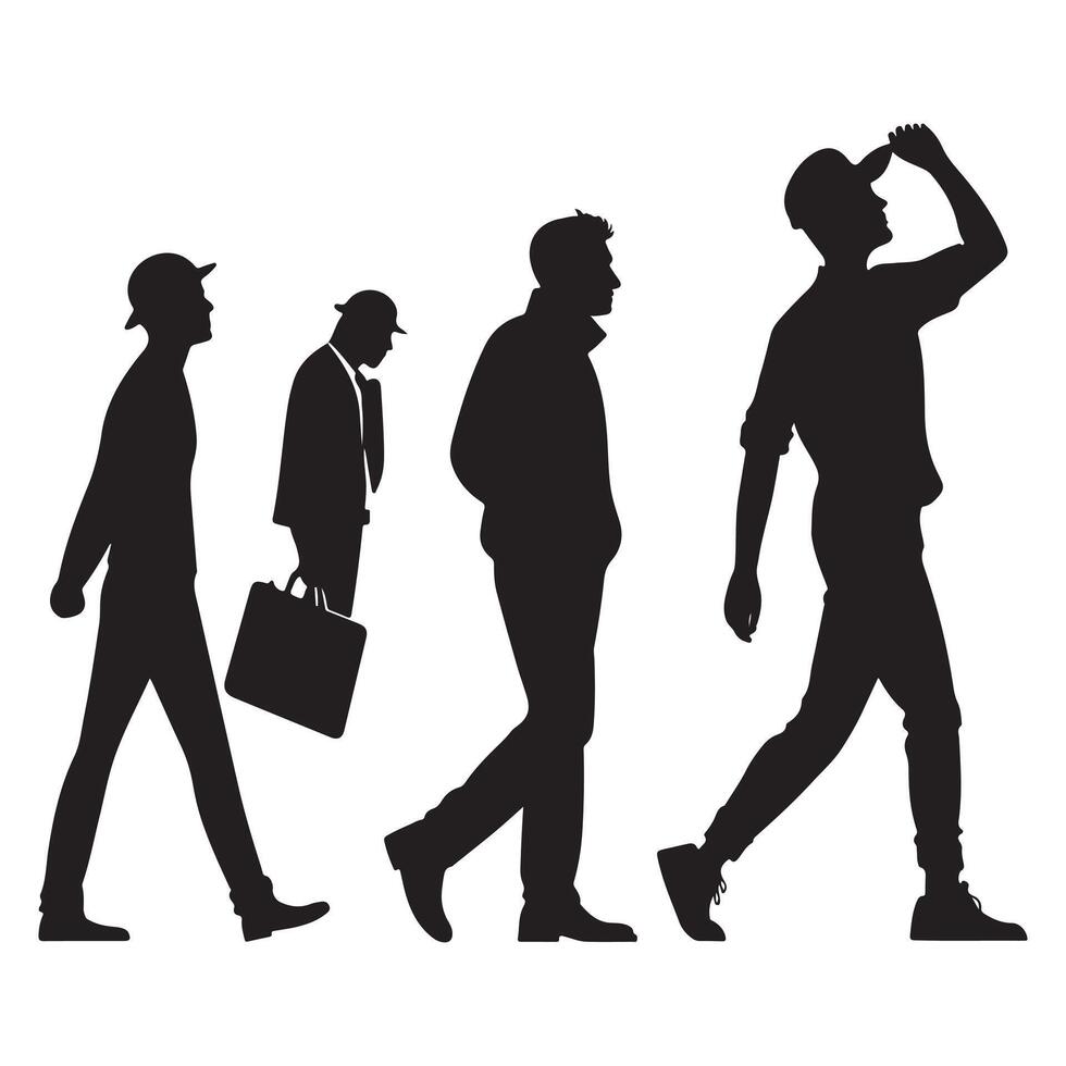People Avatar Round Icon Set vector