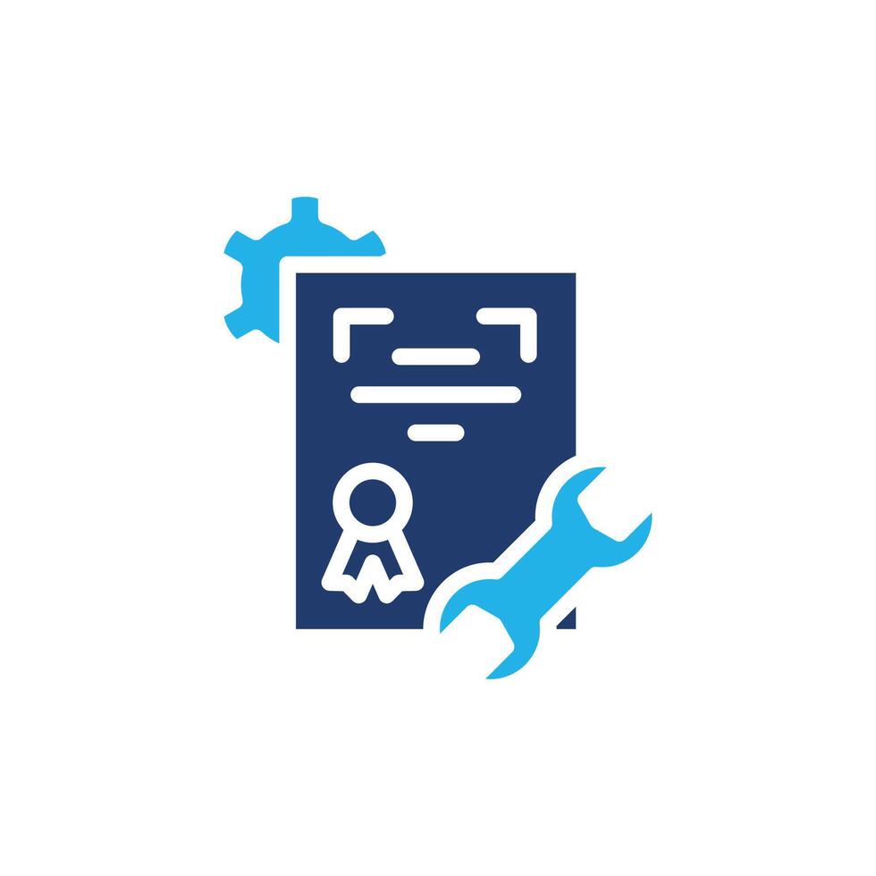 certificate of engineering colored icon design good for web or mobile app vector