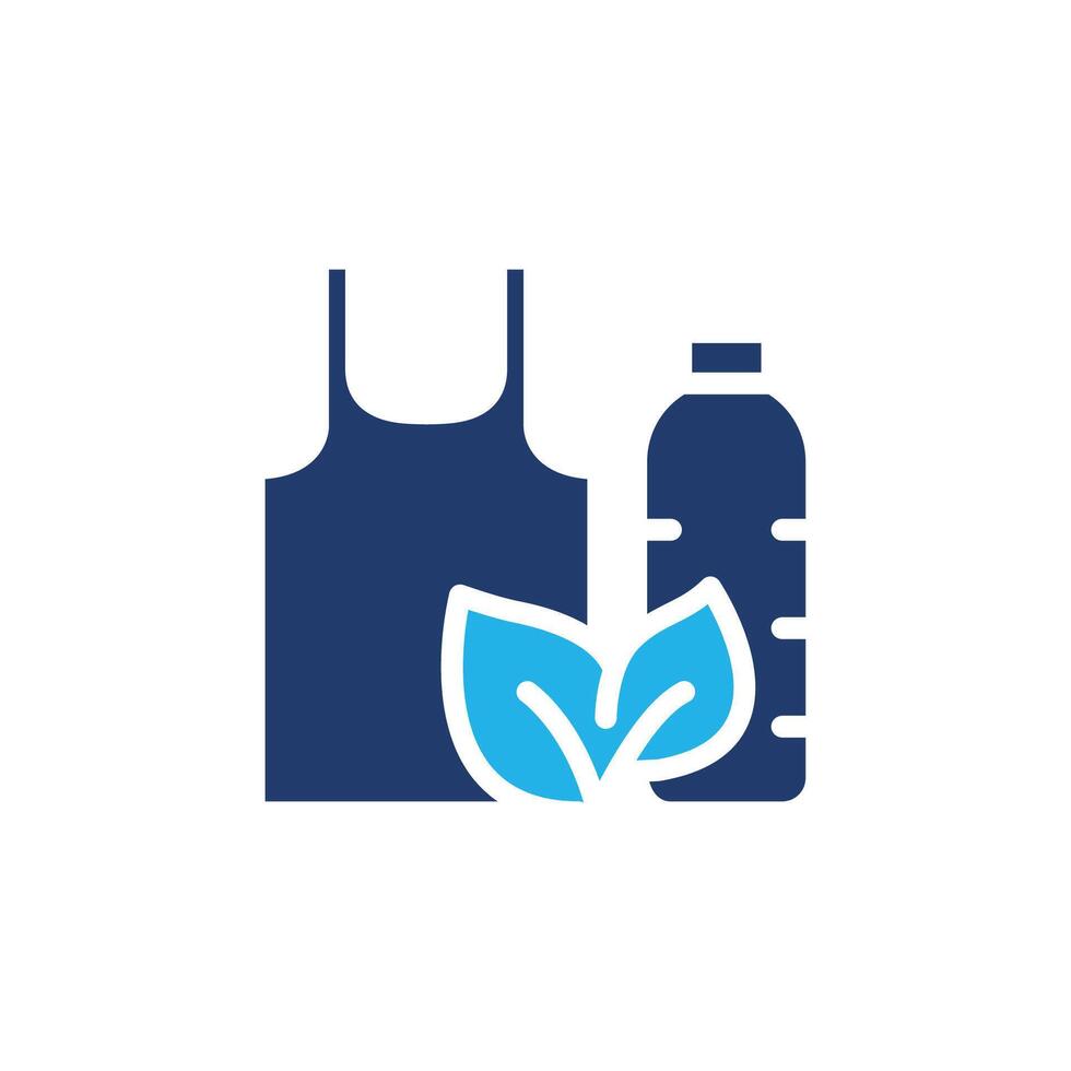 eco plastic colored icon design good for web or mobile app vector