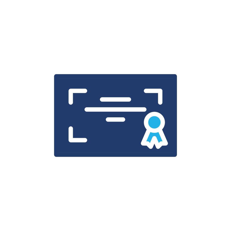 certificate colored icon design good for web or mobile app vector