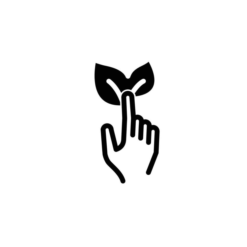 ecology friendly metaphore simpsolid icon design good for web or mobile apple vector