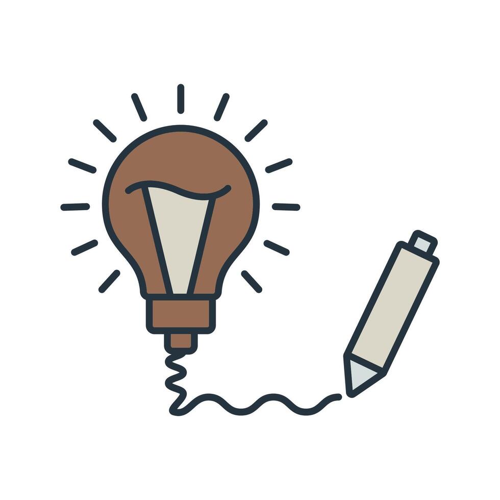creativity icons collection. vector