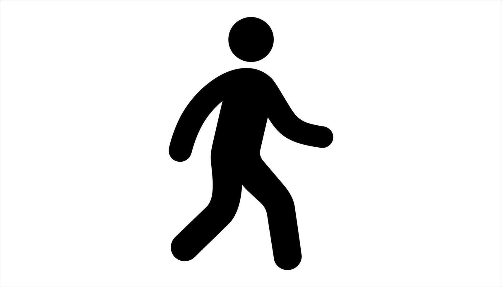 Walk silhouette icon illustration vector