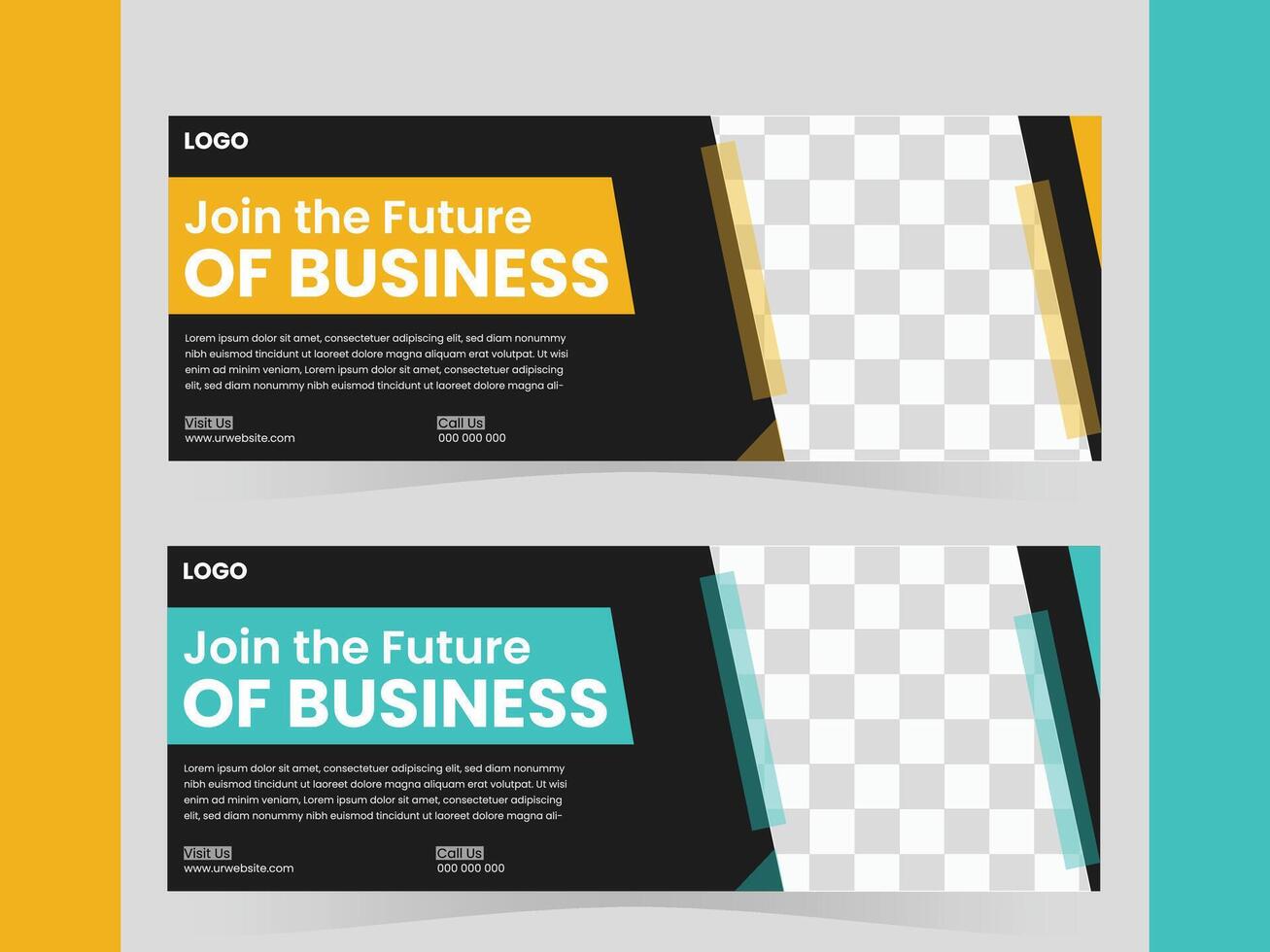 Business Facebook Cover Design Template vector
