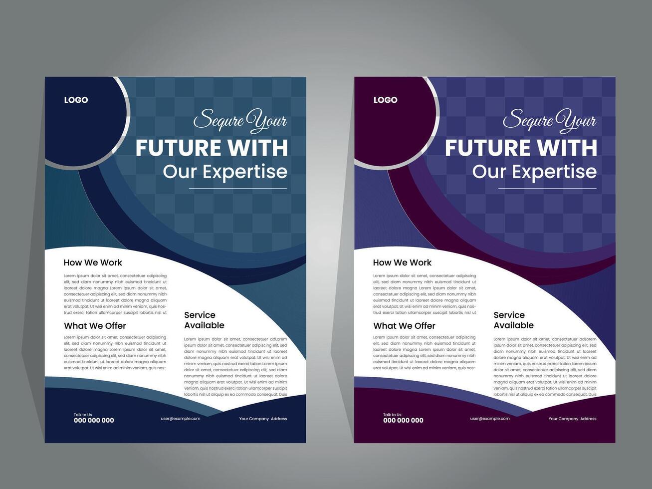Corporate Flyer Design Template vector