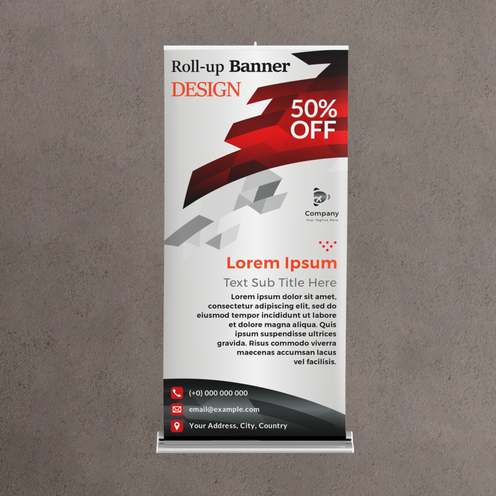 Best design for roll-up banner design psd