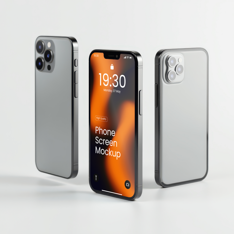 Luxury Phone Screen Mockup. psd