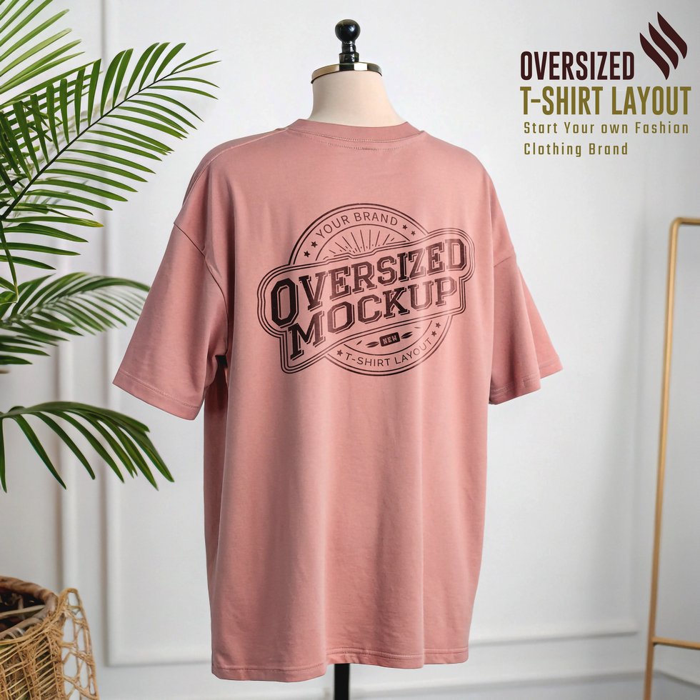 Oversized Back Mockup for Sublimation and Printing psd