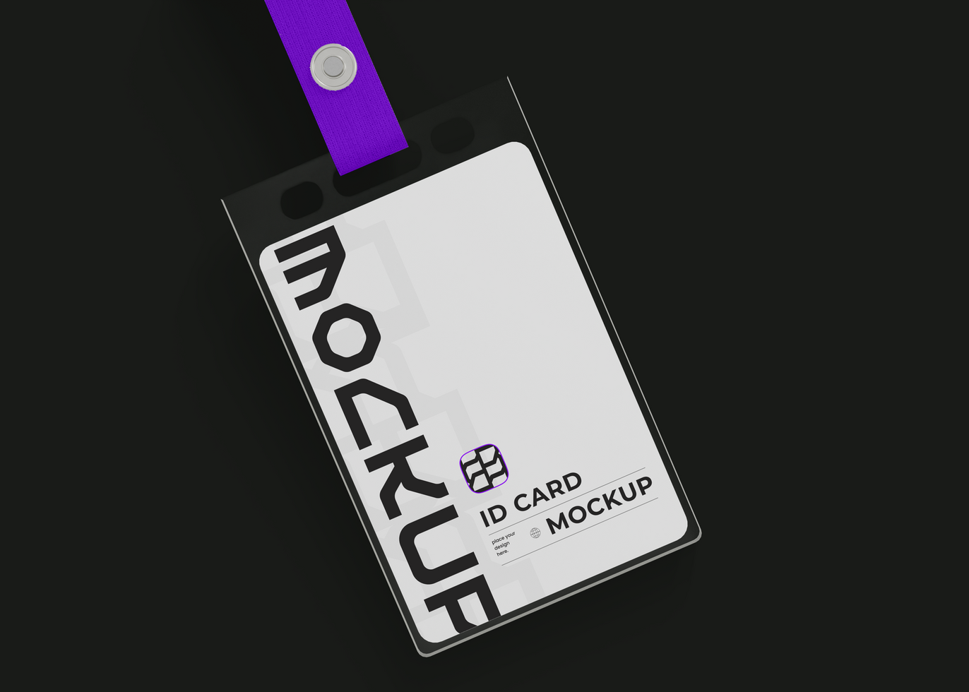 Professional Company ID Card Mockup psd