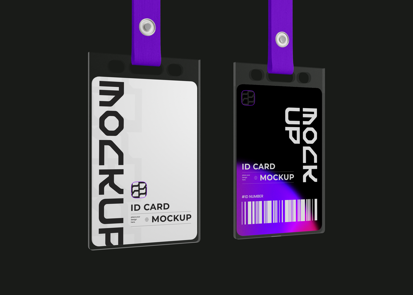 Executive Employee ID Card Mockup psd