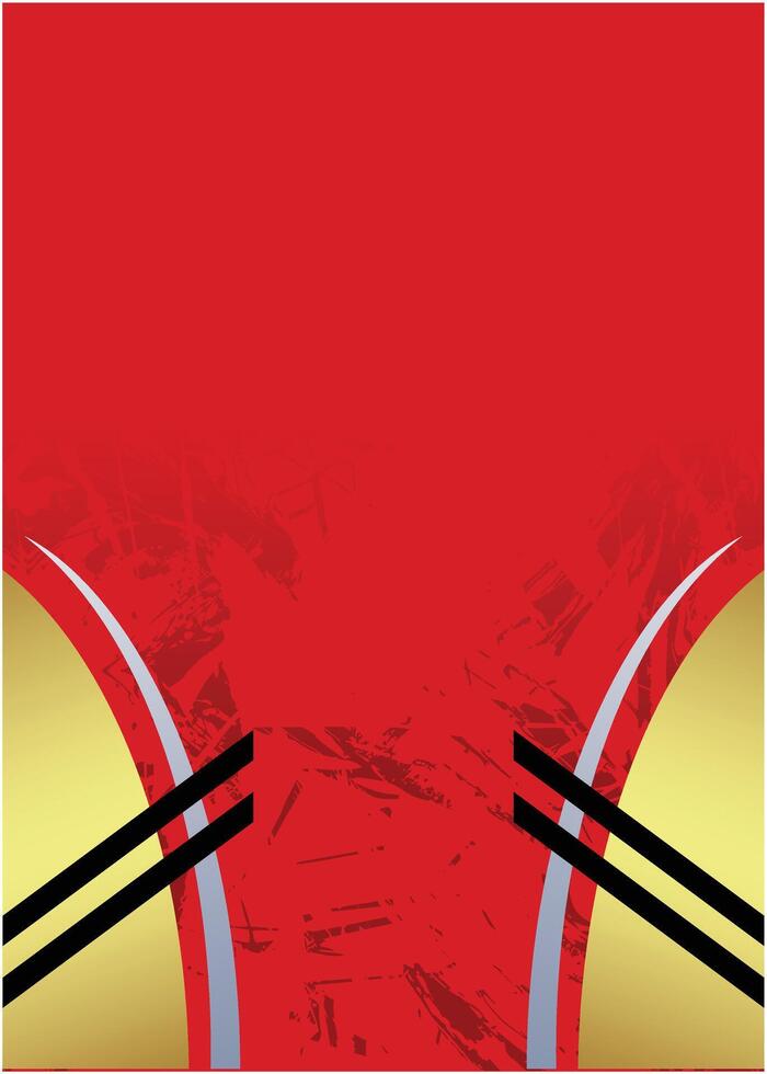 Red and Gold Dynamic Sports Background with Abstract Elements vector