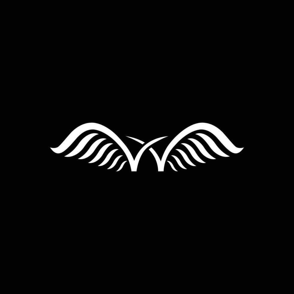 Modern letter W wing shape branding logo vector