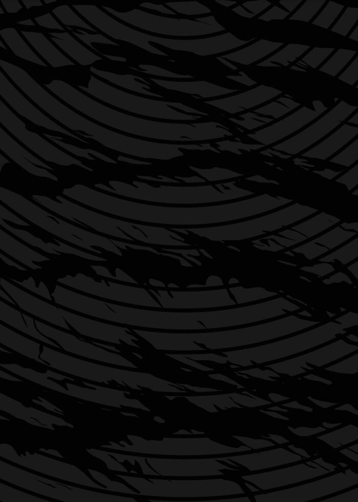 Black Grunge Tire Track Abstract Background vector