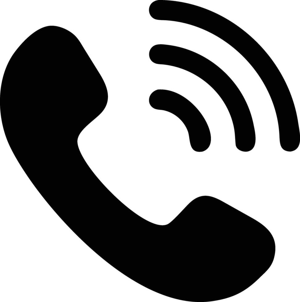 phone call icon with a phone receiver vector