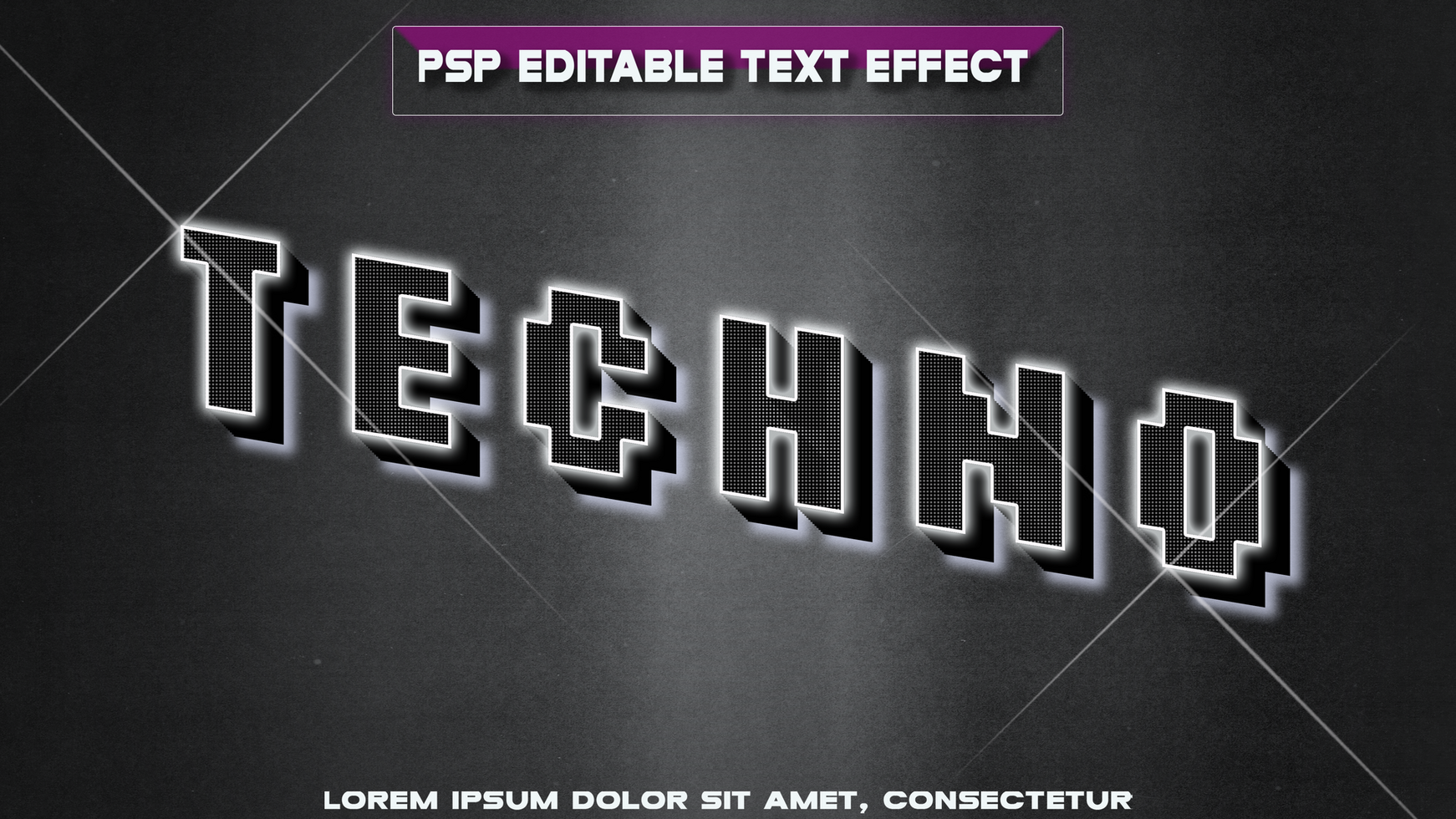Grey technological letters psd