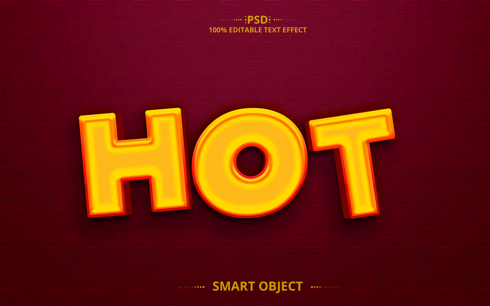Hot 3D fire color creative Editable Text Effect Design psd