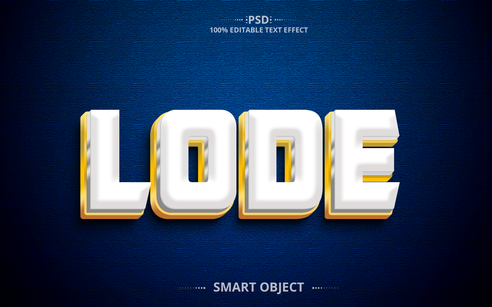 Lode Editable Text Effect Design psd
