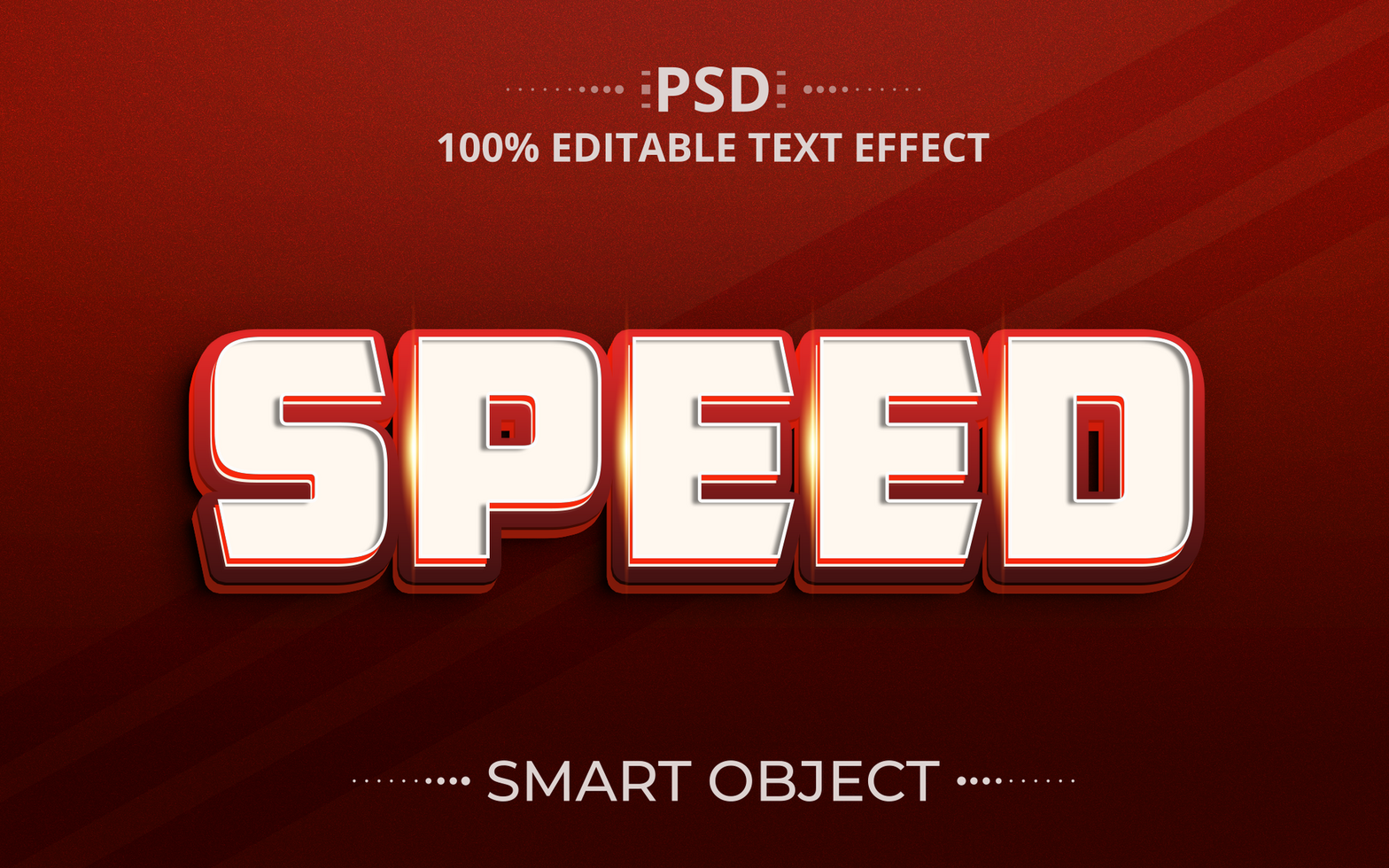 Speed creative Editable Text Effect Design psd