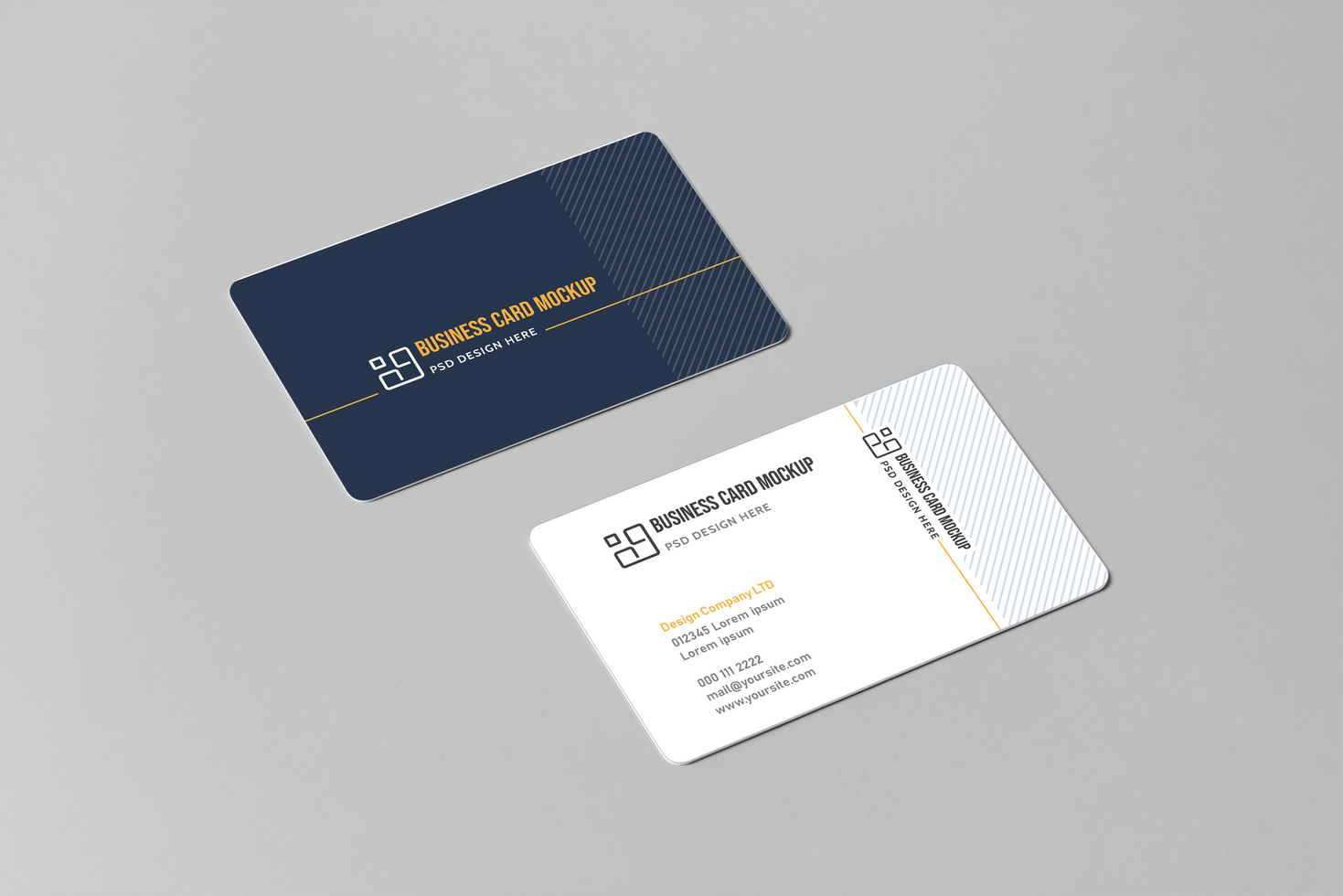 High-Quality Card Mockup with Customizable Design psd