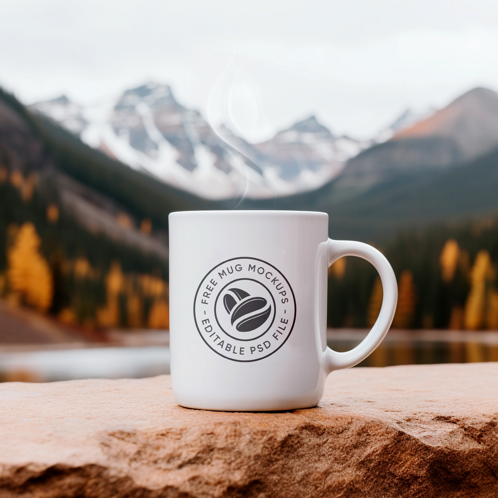Coffee Mug Mockup for Print-on-Demand Product Display psd