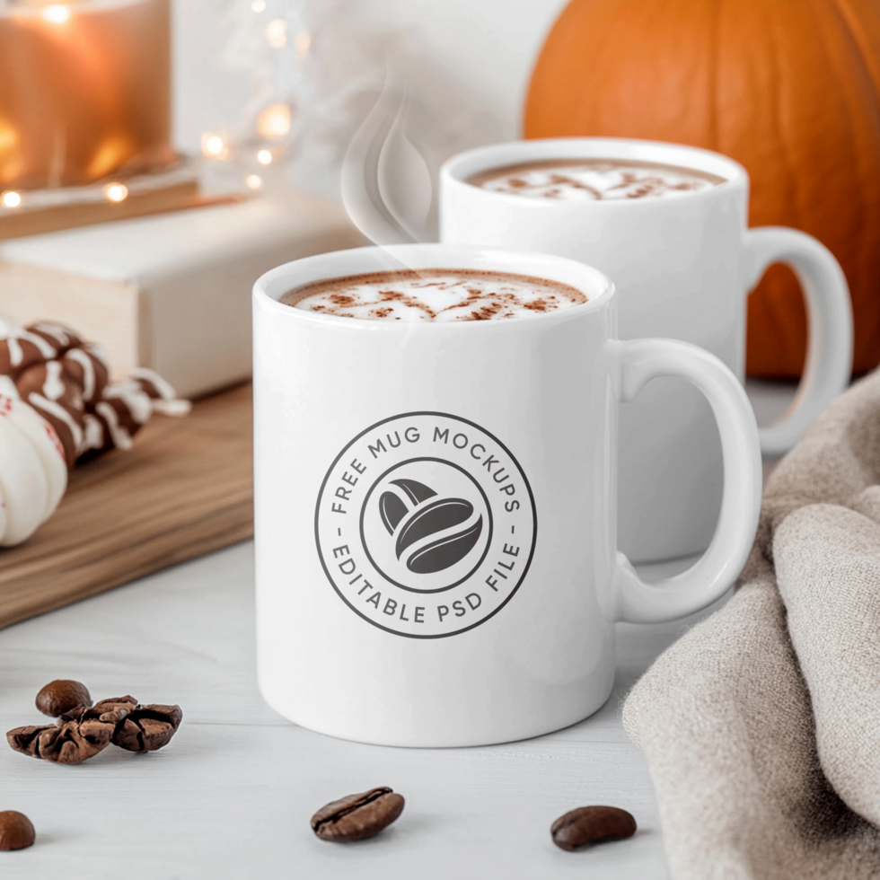Studio-Quality Coffee Mug Mockup for Product Showcase psd