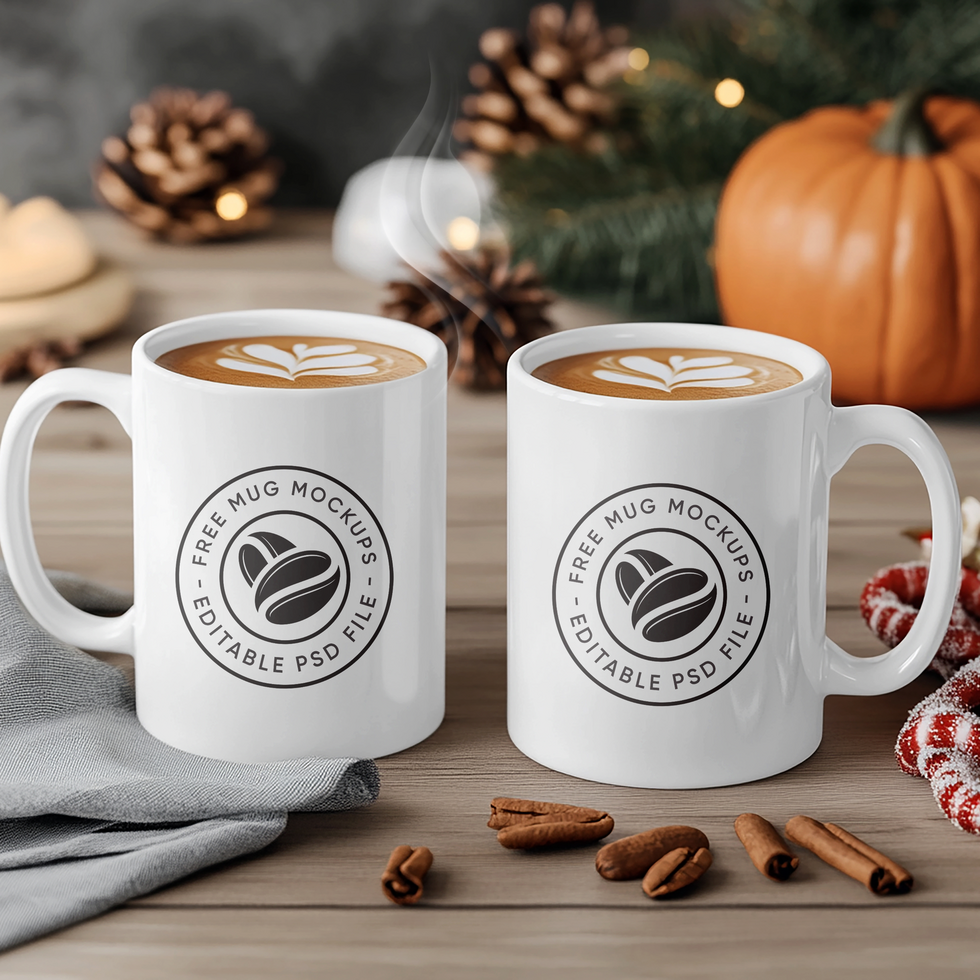 Artistic Coffee Cup Mockup for Trendy Designs psd