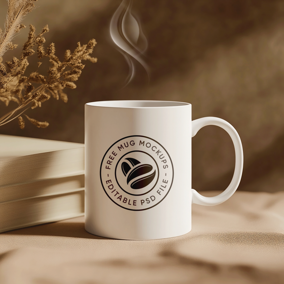 Fully Editable Mug Mockup for Branding and Promotion psd