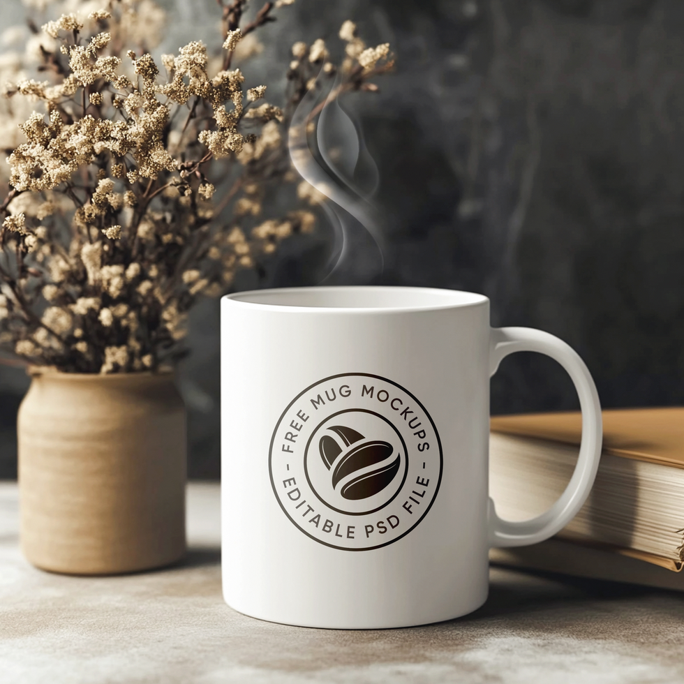 High-Quality Coffee Cup Mockup with Adjustable Elements psd