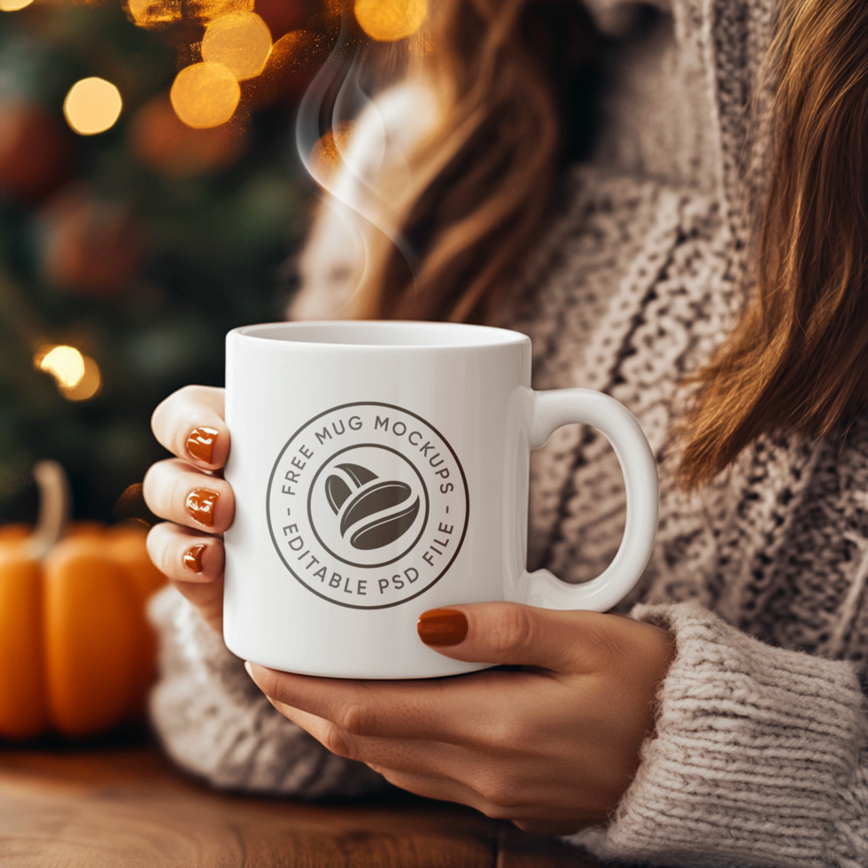 Glossy Mug Mockup for Stylish and Modern Presentations psd