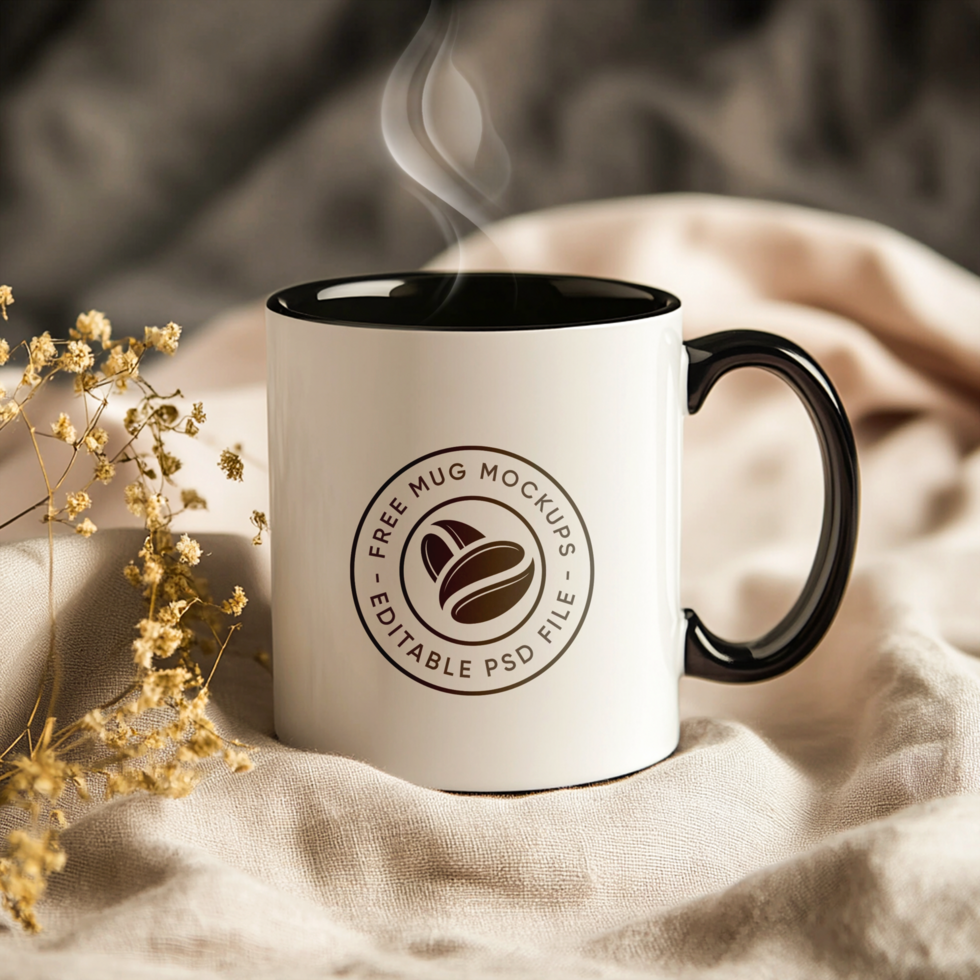 Ultra-Realistic Coffee Mug Mockup for Branding Projects psd