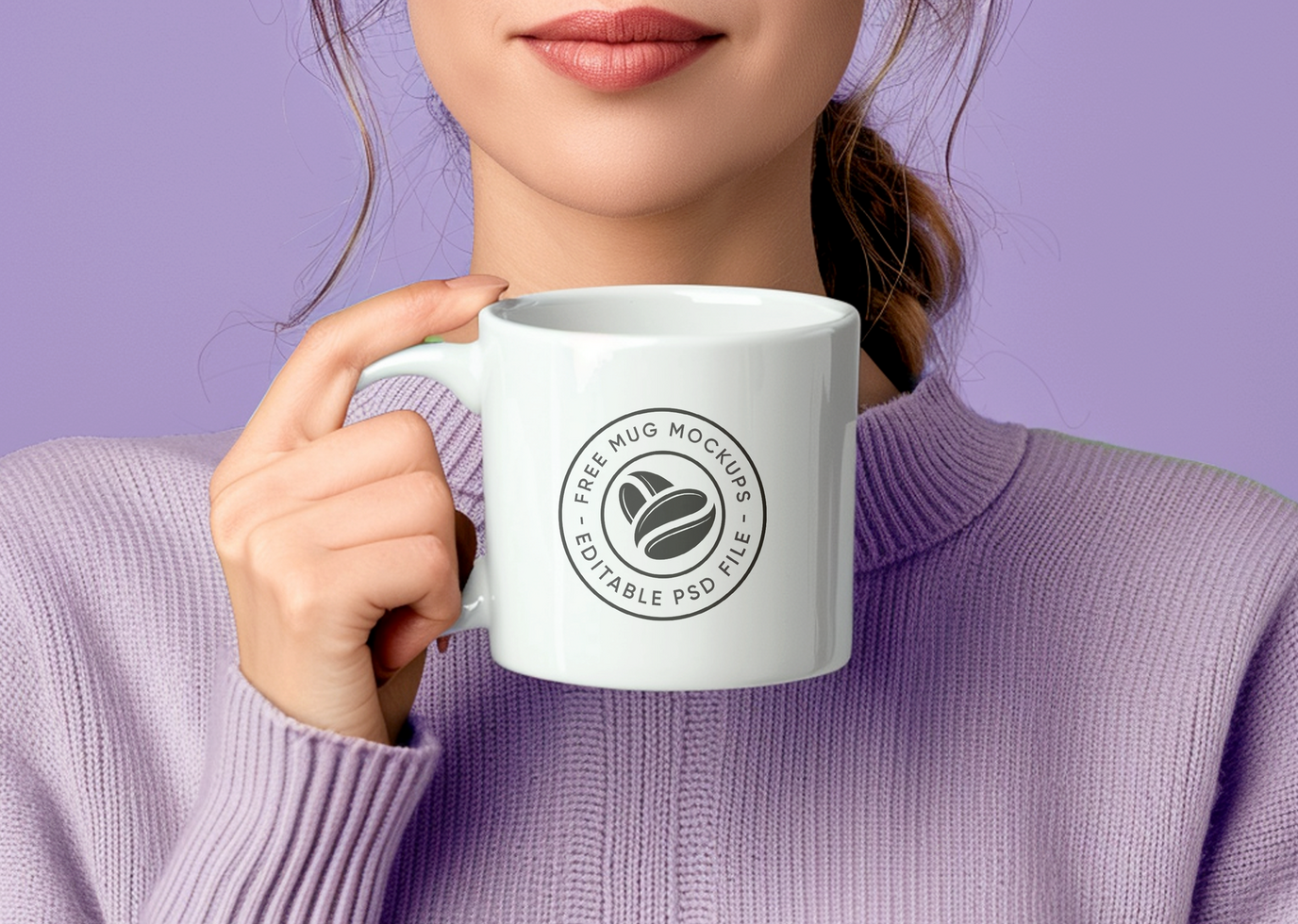 Mockup of a White Coffee Cup in a Workspace Setting psd