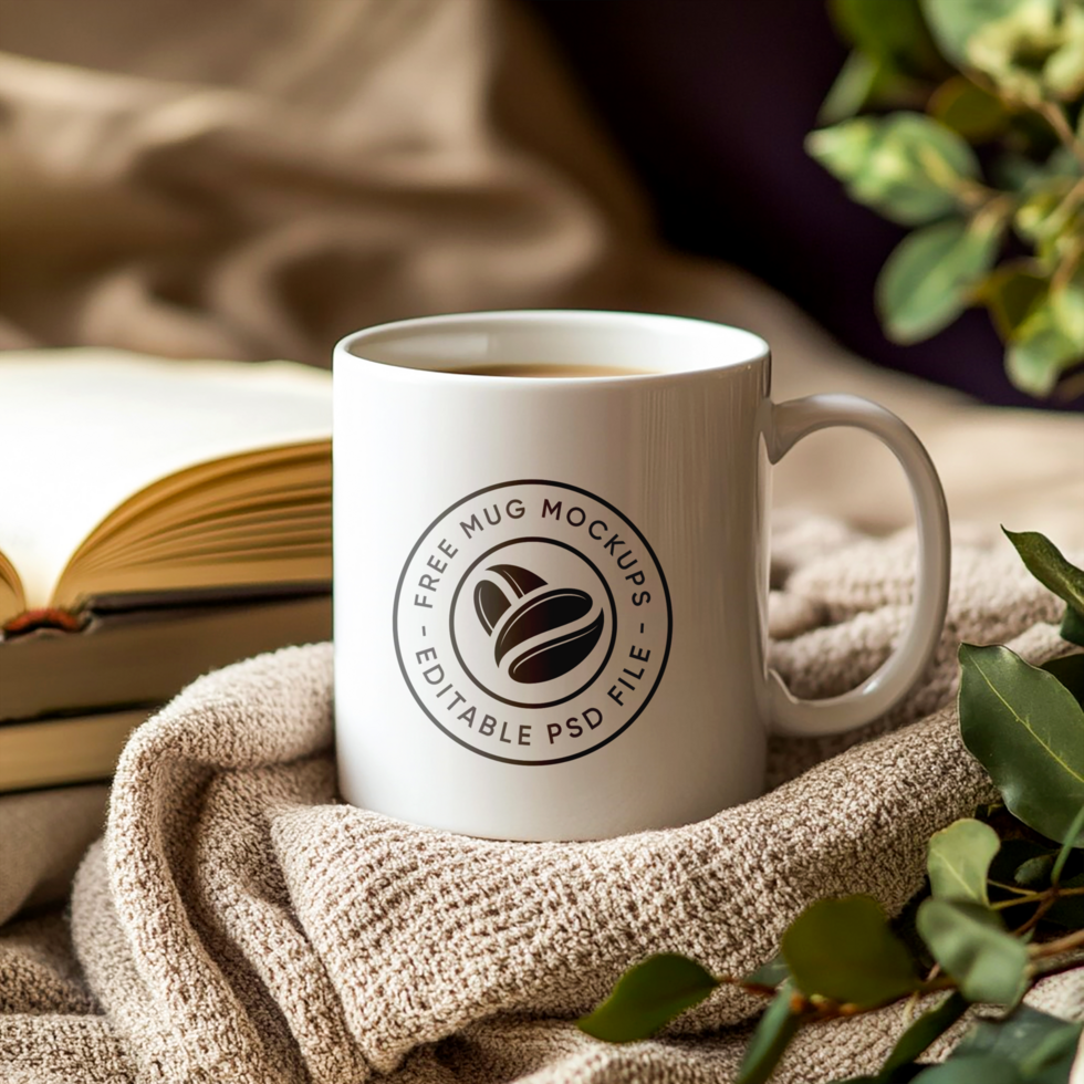 Glossy and Matte Mug Mockup for Printing Preview psd