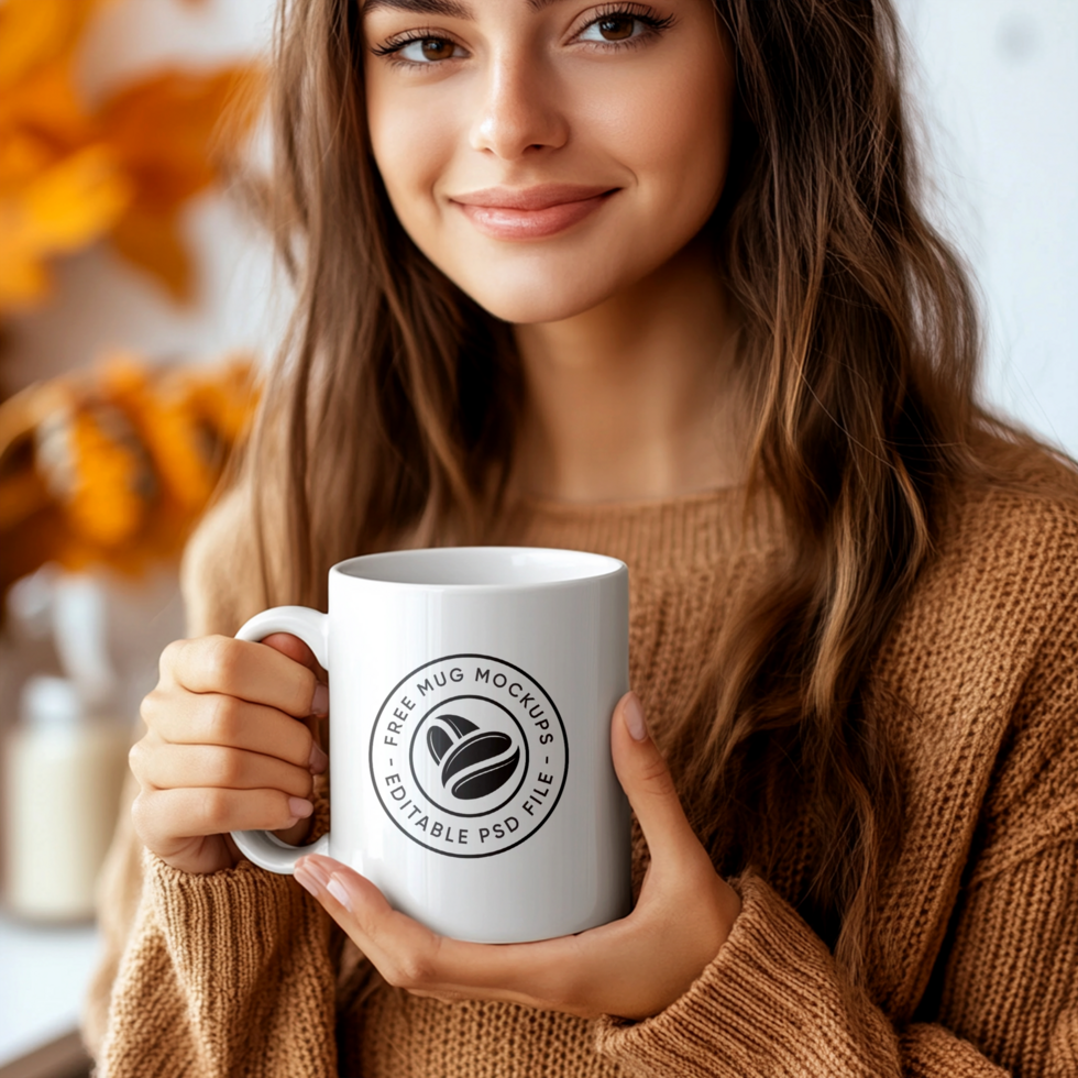 Simple and Clean Mug Mockup for Product Presentations psd