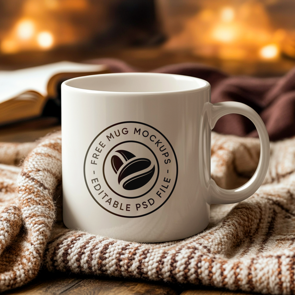 High-Resolution Mug Mockup for Online Store Display psd