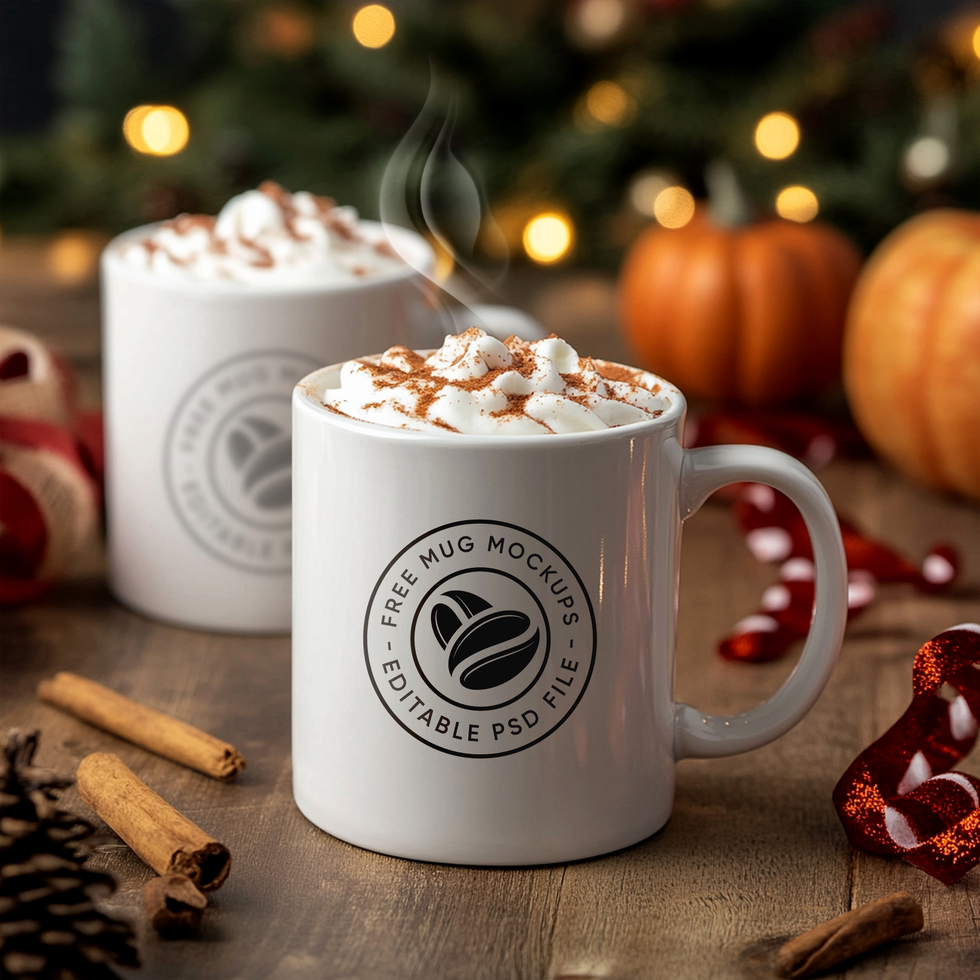 Photorealistic Mug Mockup with Editable Elements psd