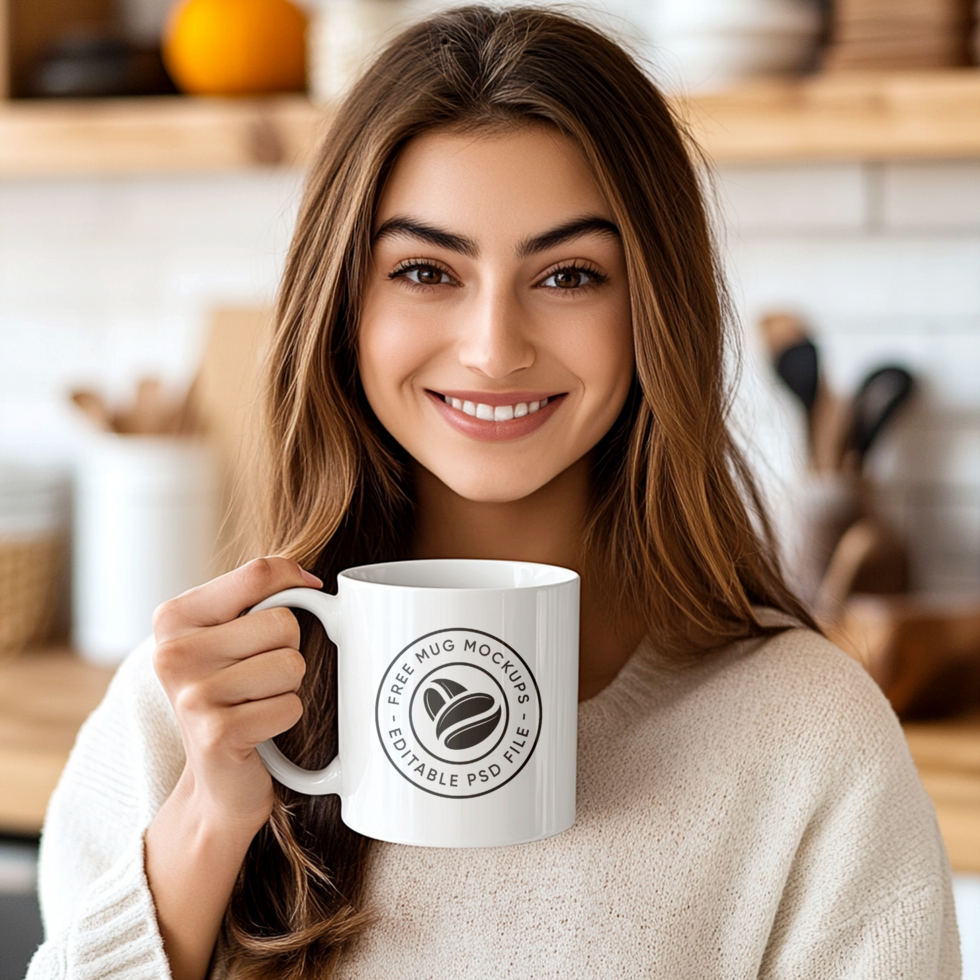 Stylish Coffee Mug Mockup for Cafes and Restaurants psd