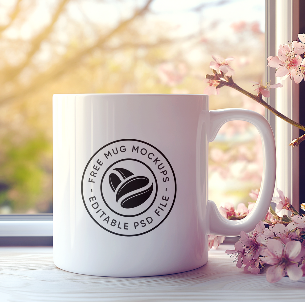 Smart Object Enabled Mug Mockup for Photoshop psd
