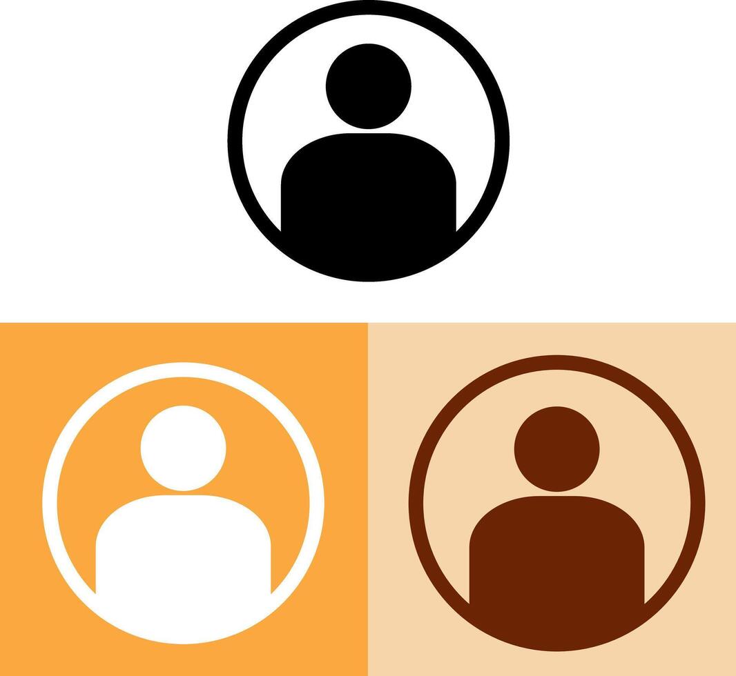 User profile icon set design. People icon vector