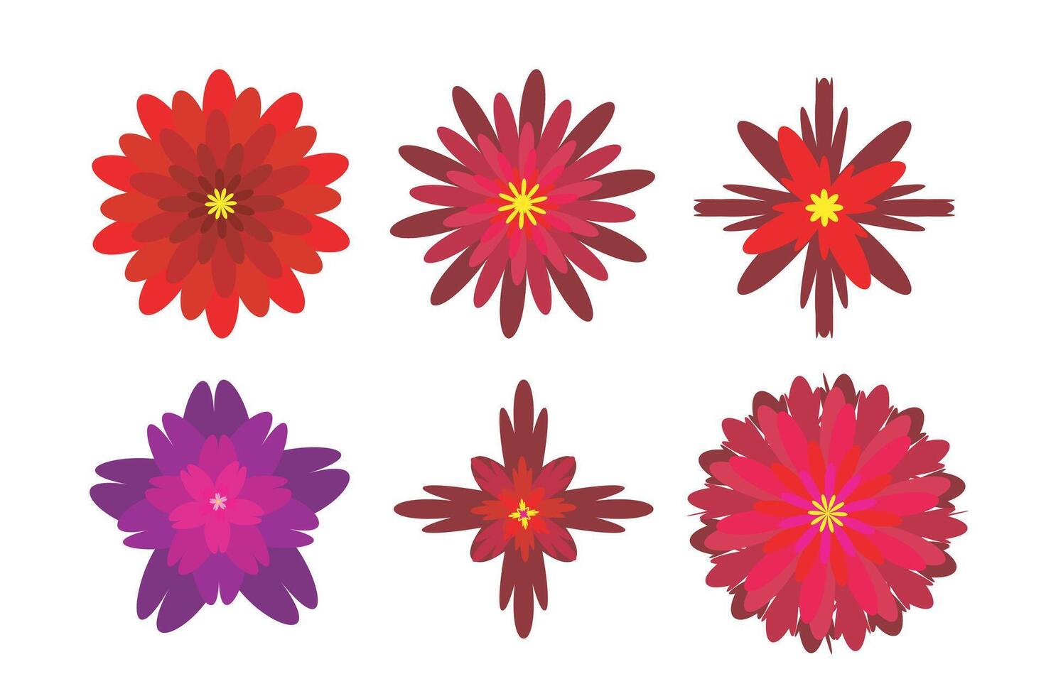 Flower bundle elegant floral illustrations for designers. vector