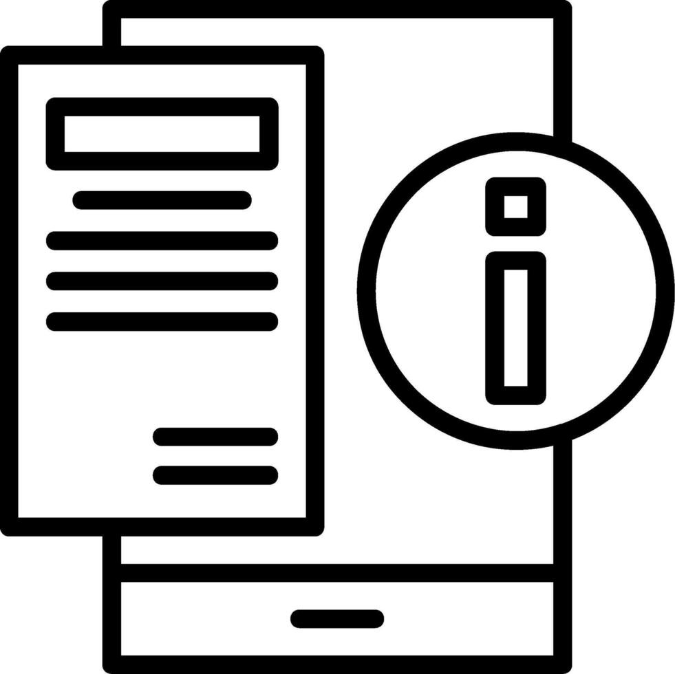 Information Line Icons vector