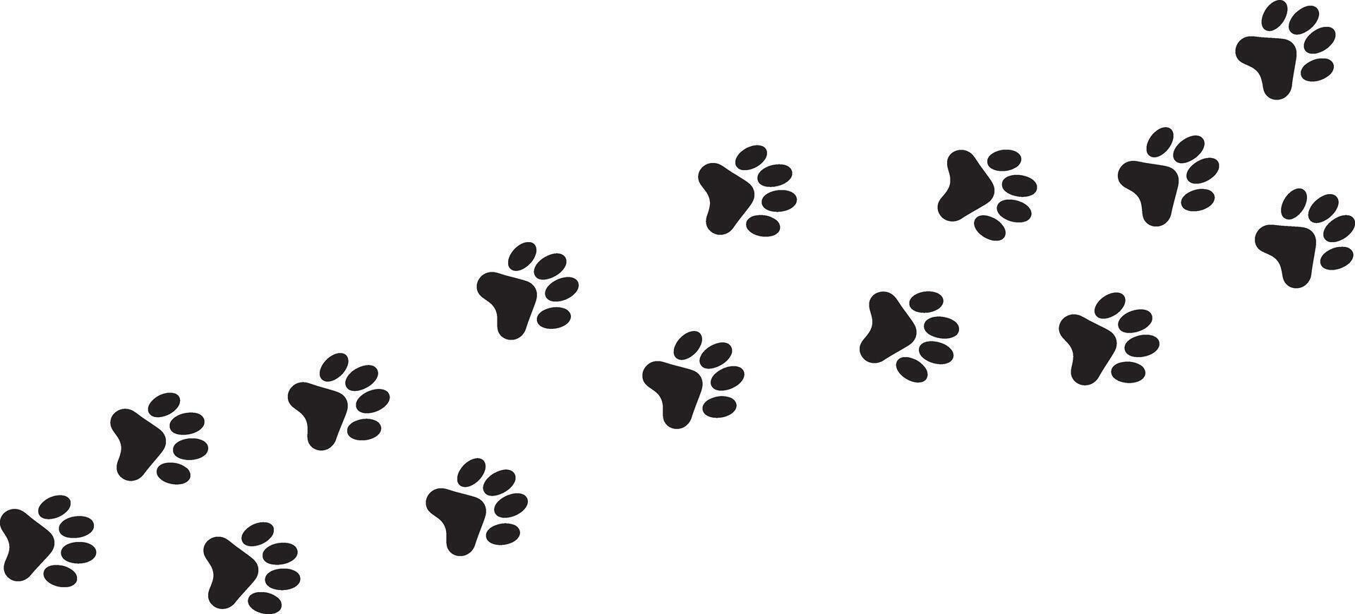 Minimalist Dog Paw Print Design A Perfect Symbol for Pet Lovers vector