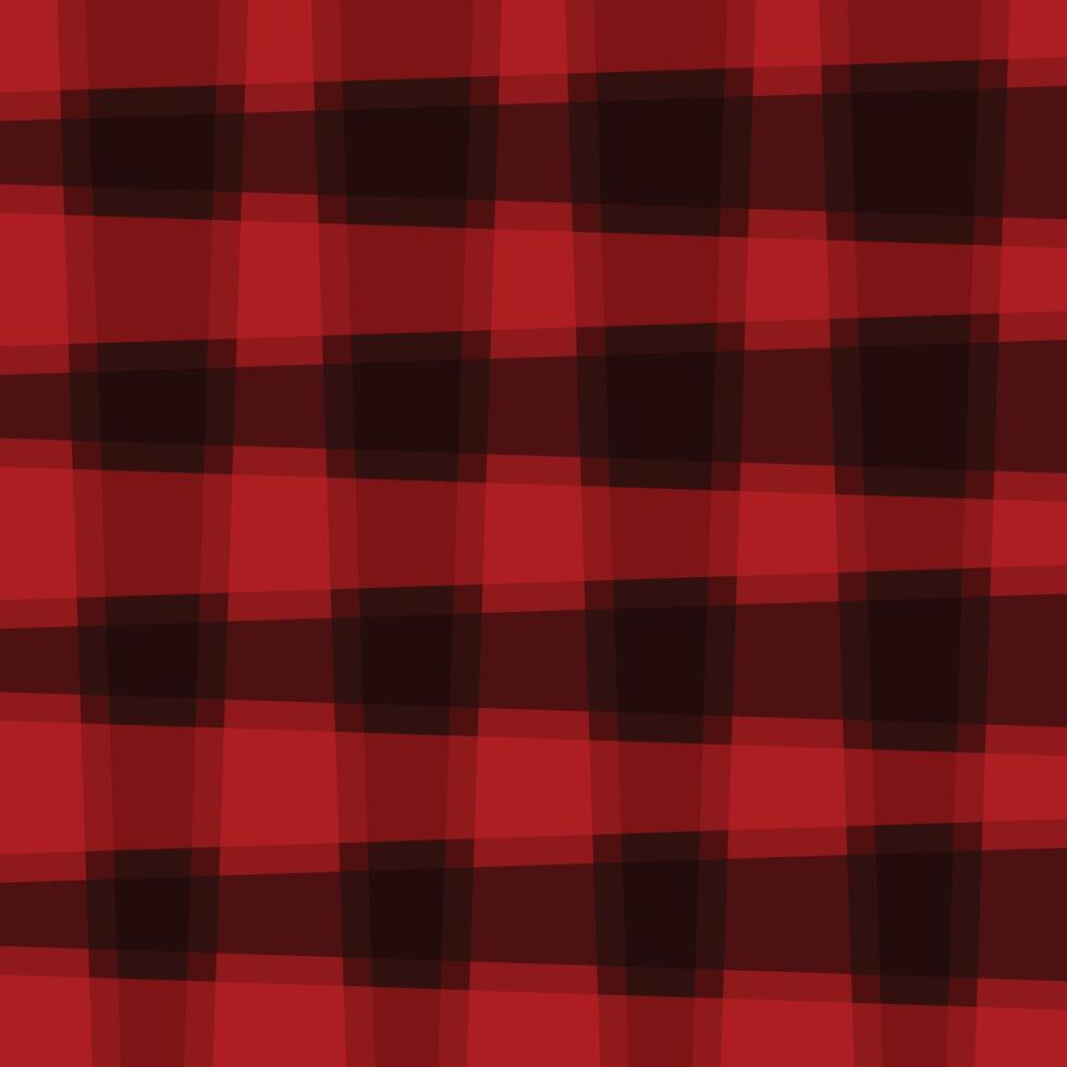 Red and Black Abstract Plaid vector