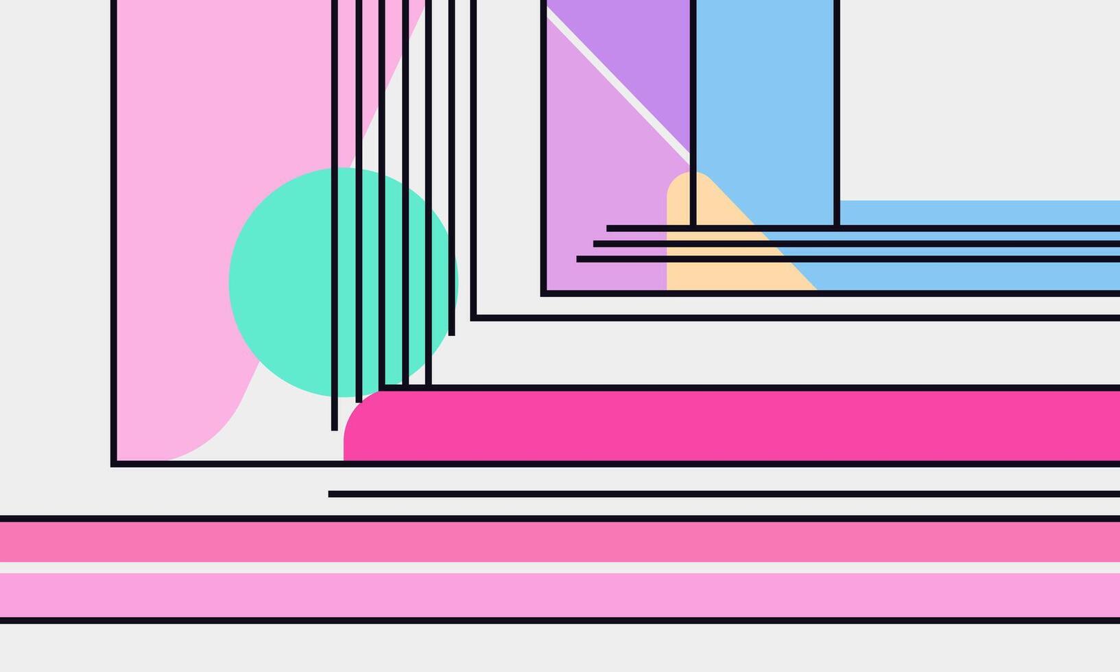 A colorful abstract background with a pink, blue and green design vector