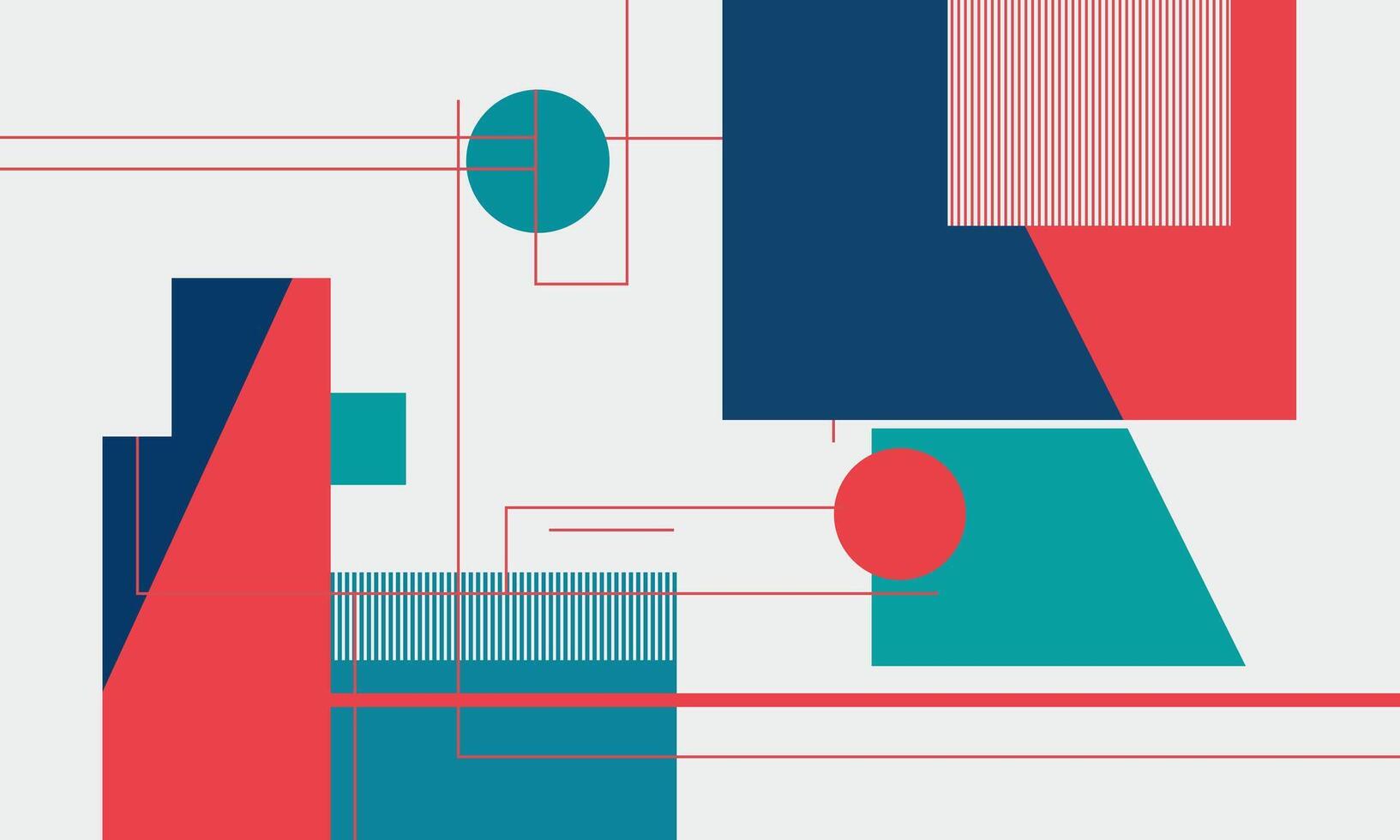 A colorful abstract design with geometric shapes vector